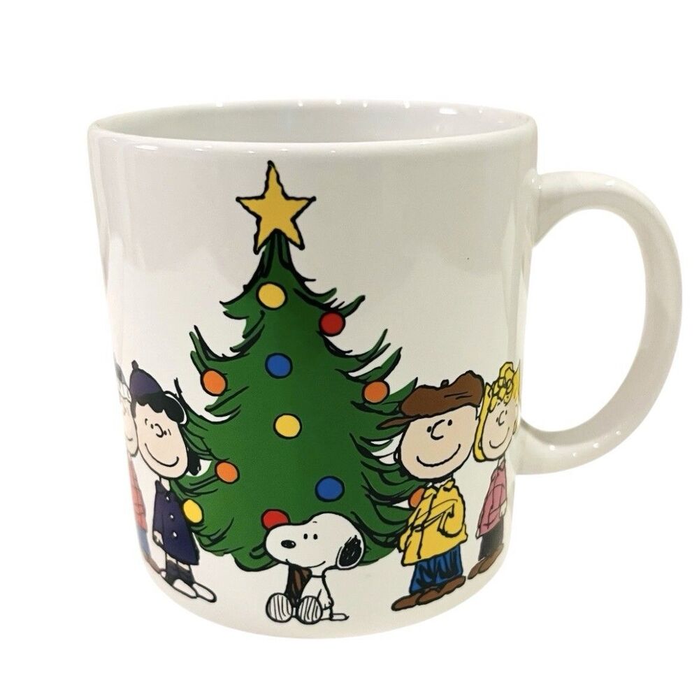 Peanuts Snoopy Charlie Brown Christmas Oversized 21 oz Ceramic Mug Holiday